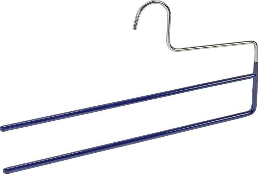 Wenko wieszak do spodni Baggy 2 stal 35 cm srebrny/niebieski
