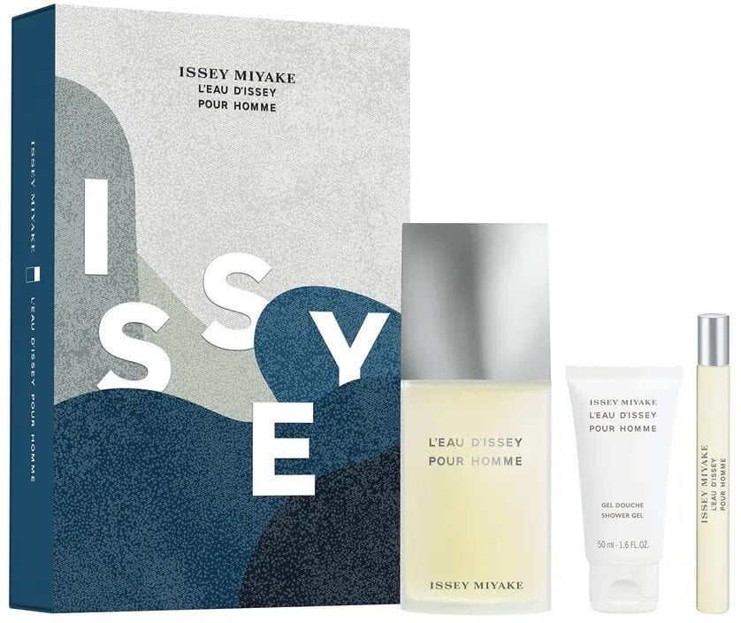 SET ISSEY MIYAKE L'Eau d'Issey Pour Homme EDT spray 125ml + EDT spray 10ml + SHOWER GEL 50ml