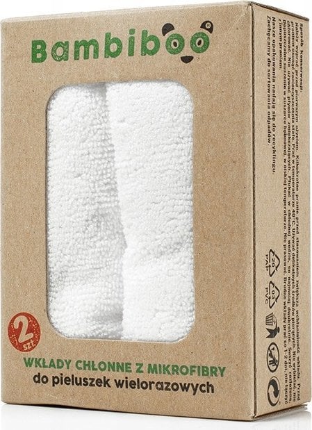 GreenBlue BAMBIBOO-WKŁAD CHŁONNY DO PIELUSZEK MIKROFIBRA 2SZT