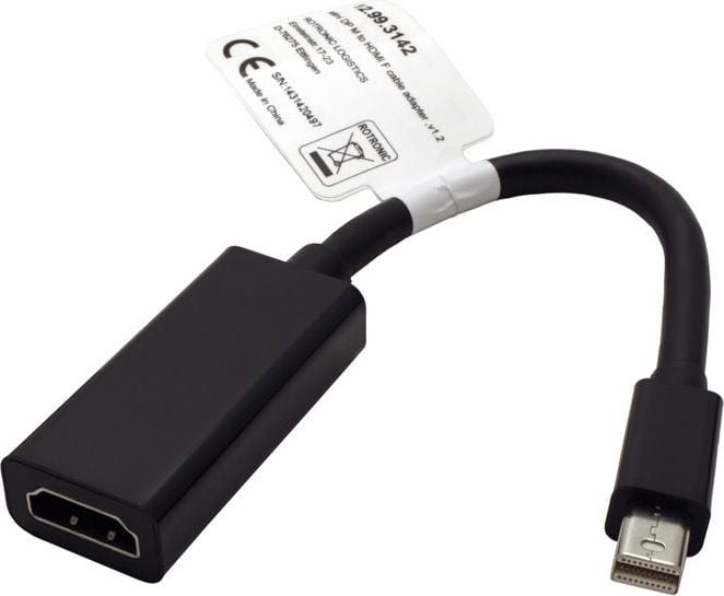 Adapter AV Value DisplayPort Mini - HDMI czarny (12.99.3142)