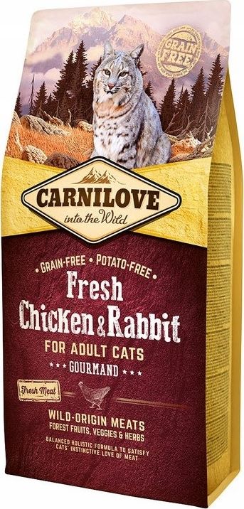Carnilove Cat Fresh Chicken & Rabbit Gourmand - kurczak i królik 2kg