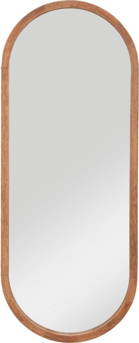 Zdjęcia - Lustro ścienne Atmosphera Lustro owalne w drewnianej ramie Gianni, 35 x 90 cm