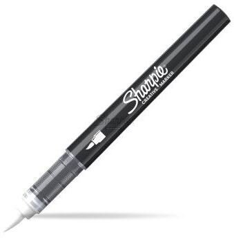 Sharpie Marker 1 szt. Końcówka pędzlowa Biały