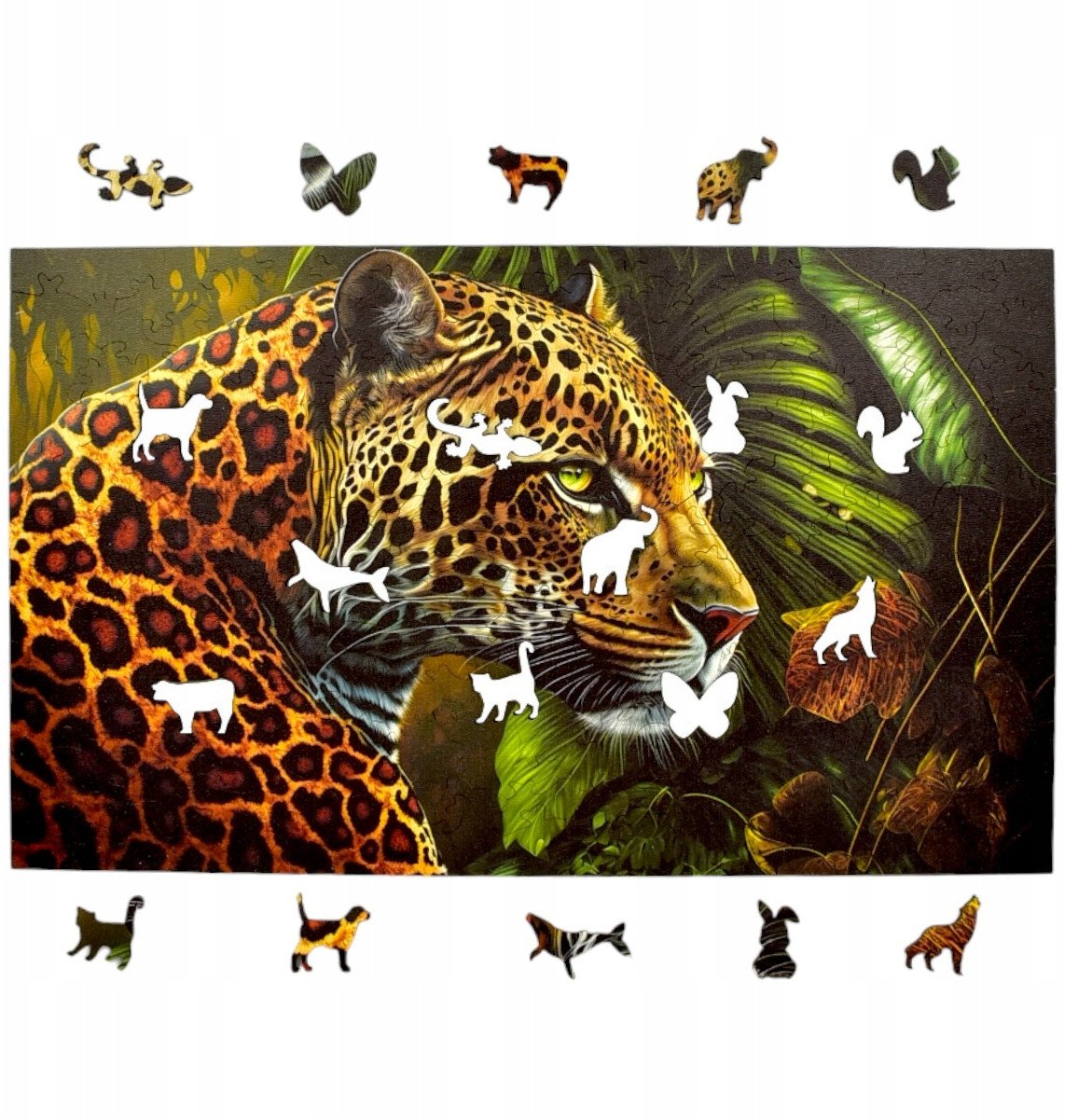 Mruu&Pruu Puzzle Jaguar 160 elementów Układanka drewniana Mruu&Pruu