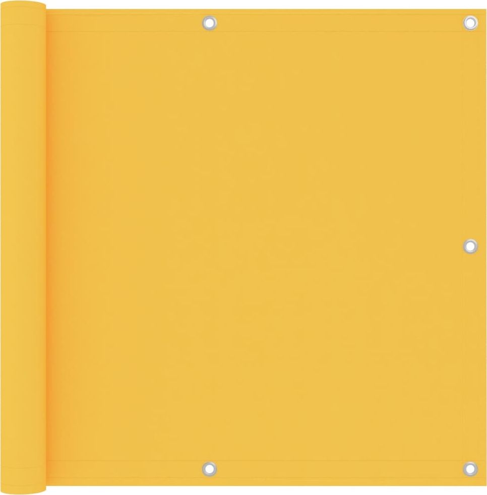 Фото - Пляжна парасоля VidaXL Parawan balkonowy, żółty, 90x300 cm, tkanina Oxford 