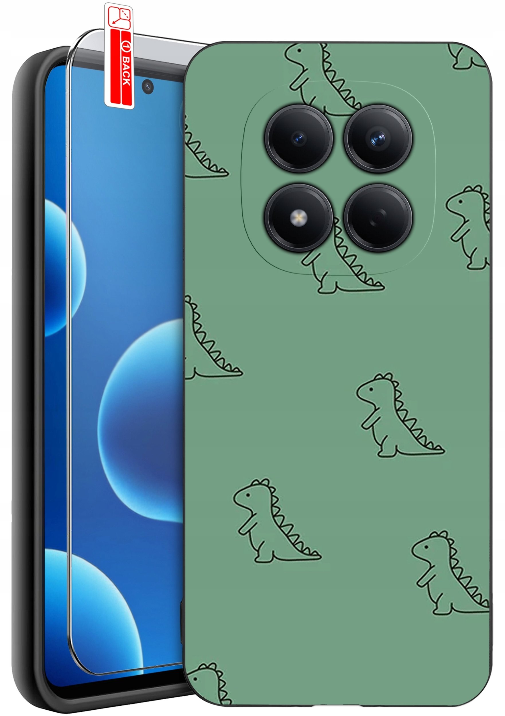 krainaGSM ETUI do Xiaomi Redmi Note 15 Pro 4G | WZORY | SILIKONOWE MATT CASE + SZKŁO