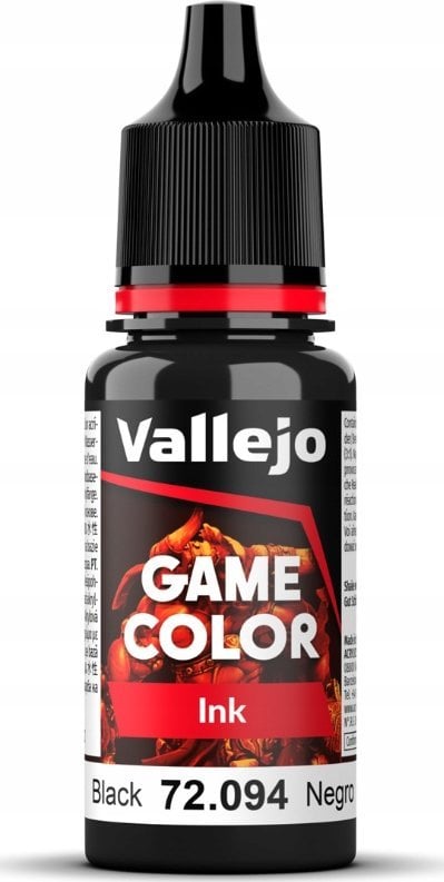 Vallejo : 72.094 - Game Color - Ink - Black (18 ml)