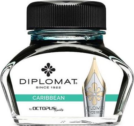 Diplomat atrament Diplo Octopus 30 ml szklany turkus