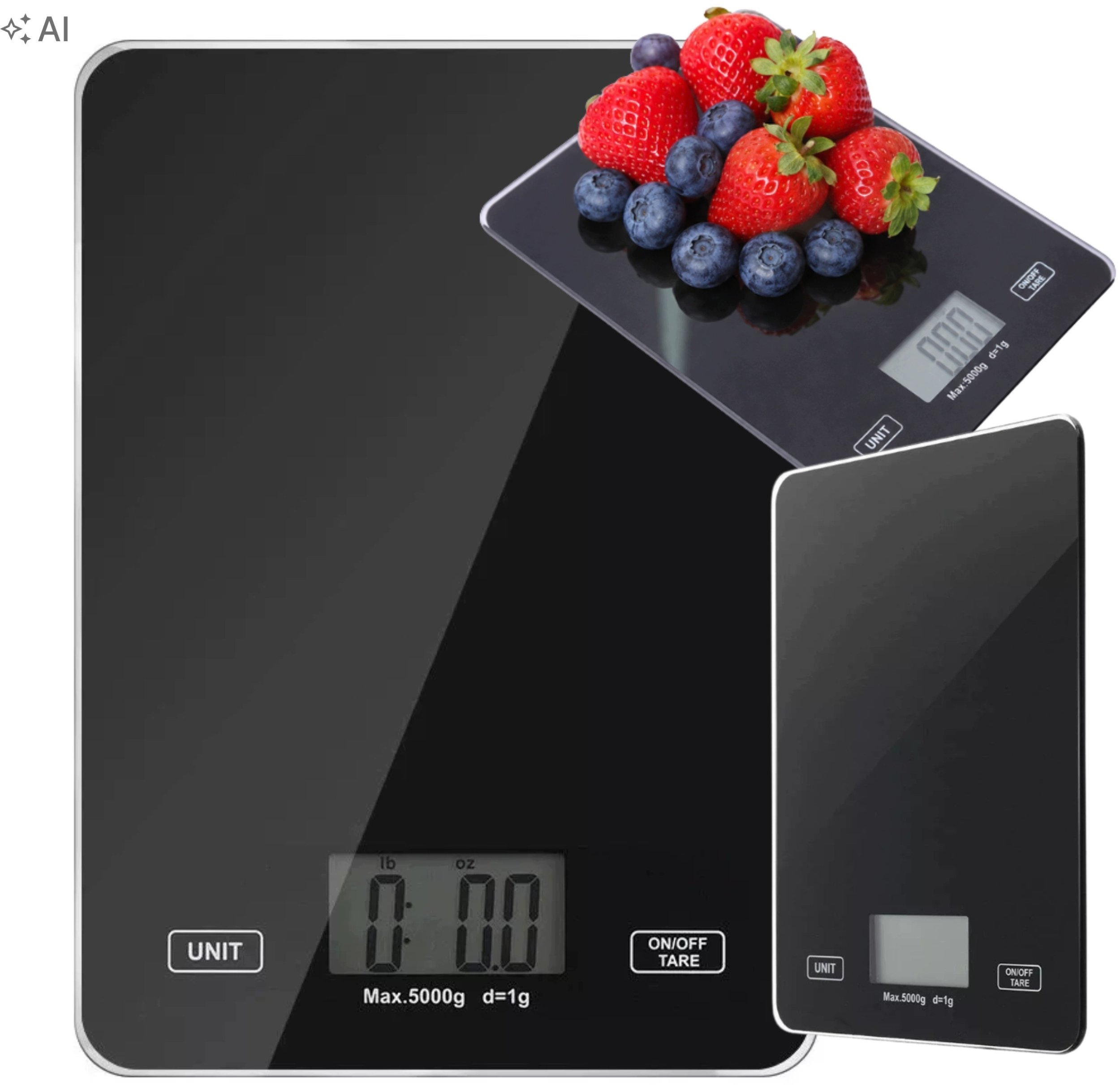 Waga kuchenna EcoBox Czarny 1g / 5kg (Ecobox)