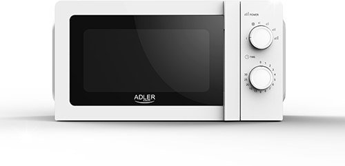 Kuchenka mikrofalowa Adler biała Kuchenka mikrofalowa 20L MOC 700W Talerz 24cm Adler AD 6205