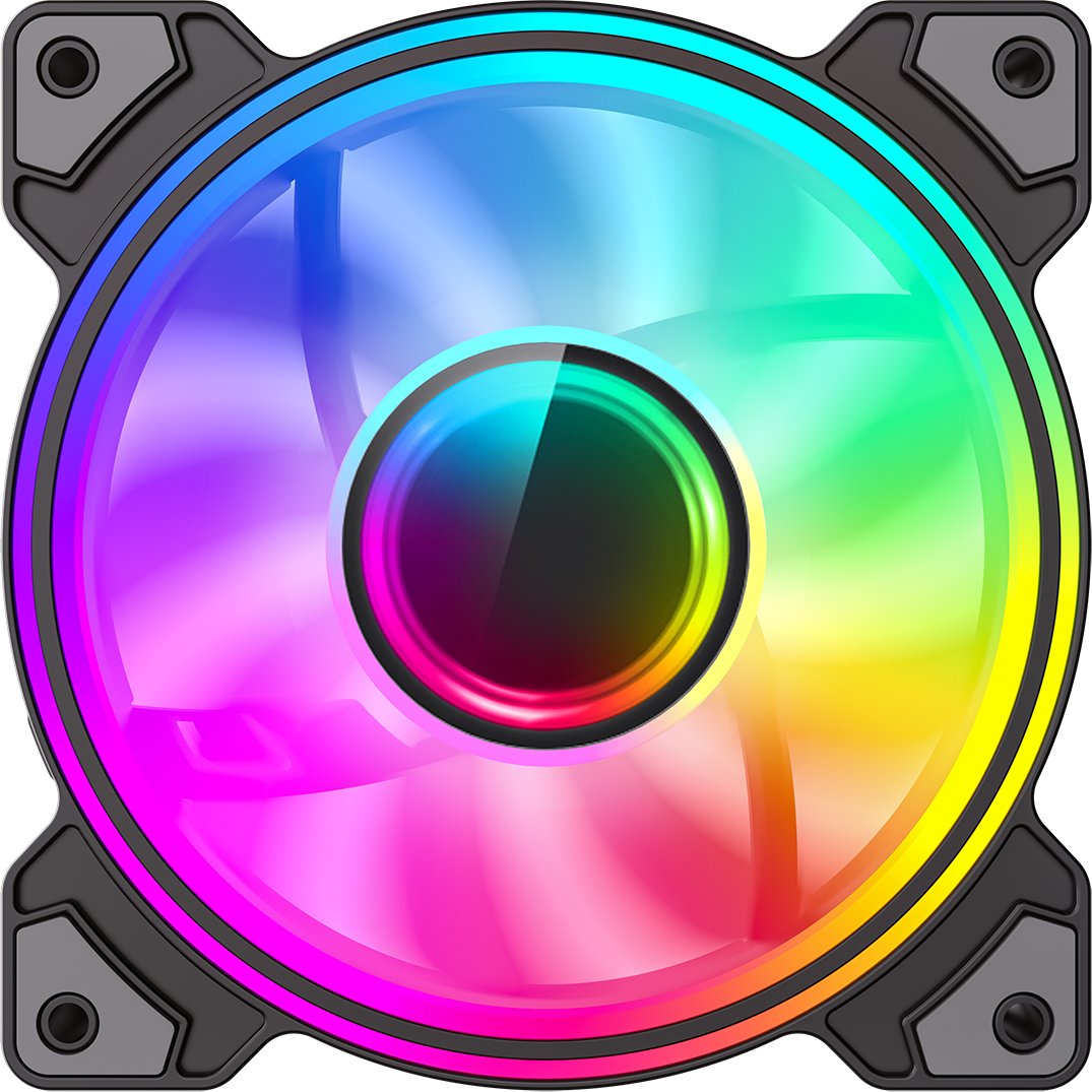 Wentylator GameMax Gamemax Case Fan | DUAL RING INFINITY BK | Black