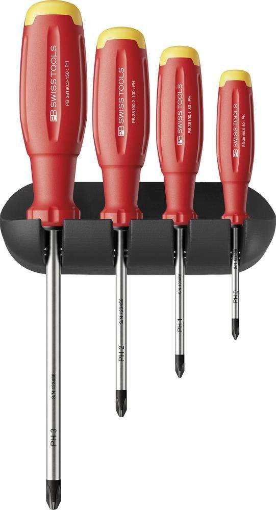 Zestaw wkrętaków 4-częściowy PH w uchwycieściennym SwissGrip EVO PBSwiss