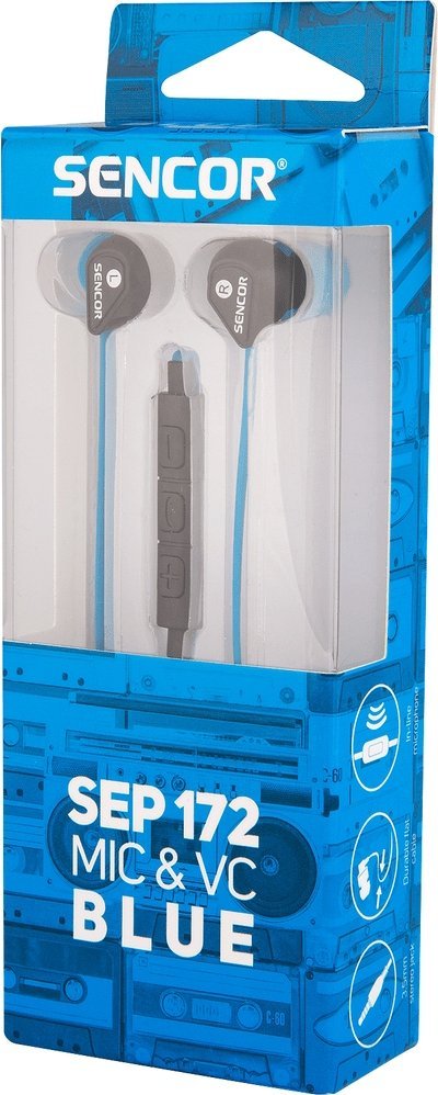 Sencor SEP 172 VCM BLUE EARPHONES SENCOR