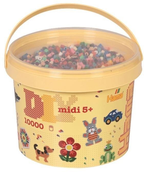 Hama Koraliki Midi w wiaderku 10000el
