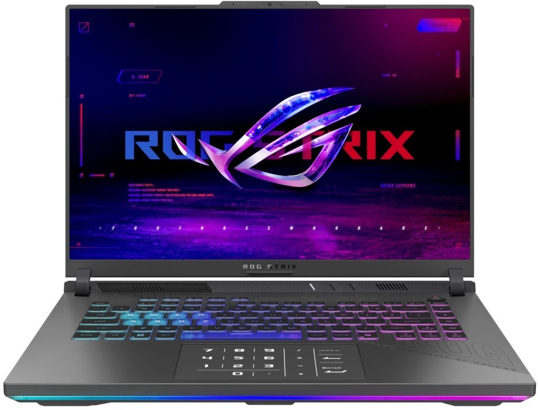 Laptop Asus ROG Strix G16 G614 Ryzen 9 9955HX3D / 16 GB / 1 TB / W11 / RTX 5070 Ti / 240 Hz (G614FR-R9161W)