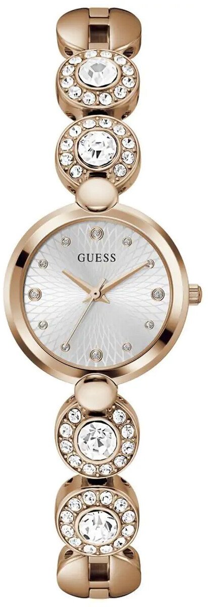 Zegarek Guess Zegarek damski Guess GW0757L3 CYRKONIE różowe złoto