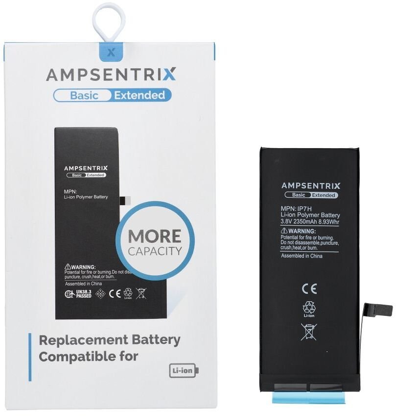 AmpSentrix Basic bateria do iPhone 7 (zwiększona pojemność)