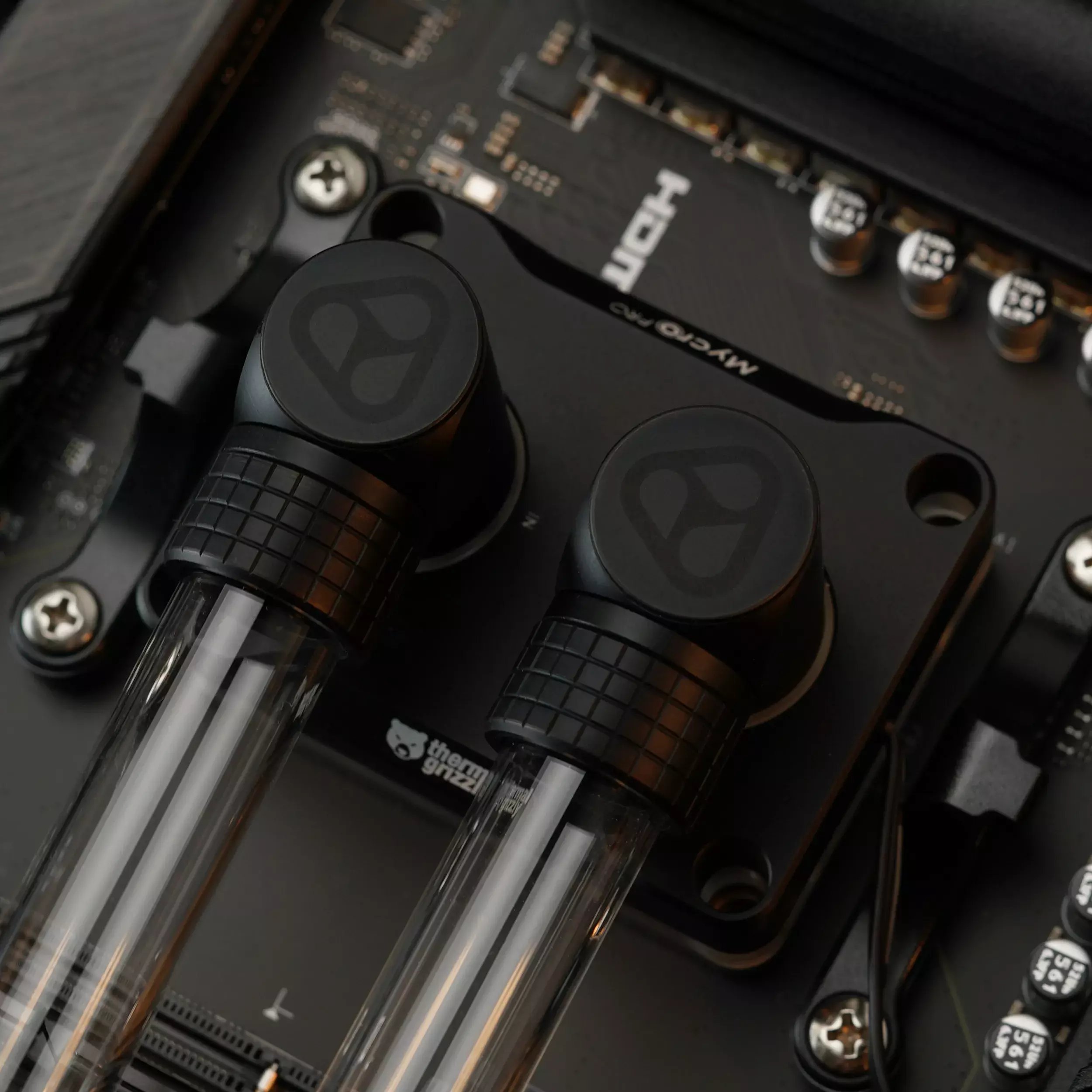 Thermal Grizzly DeltaMate Fitting - HT14 Black (6-Pack)