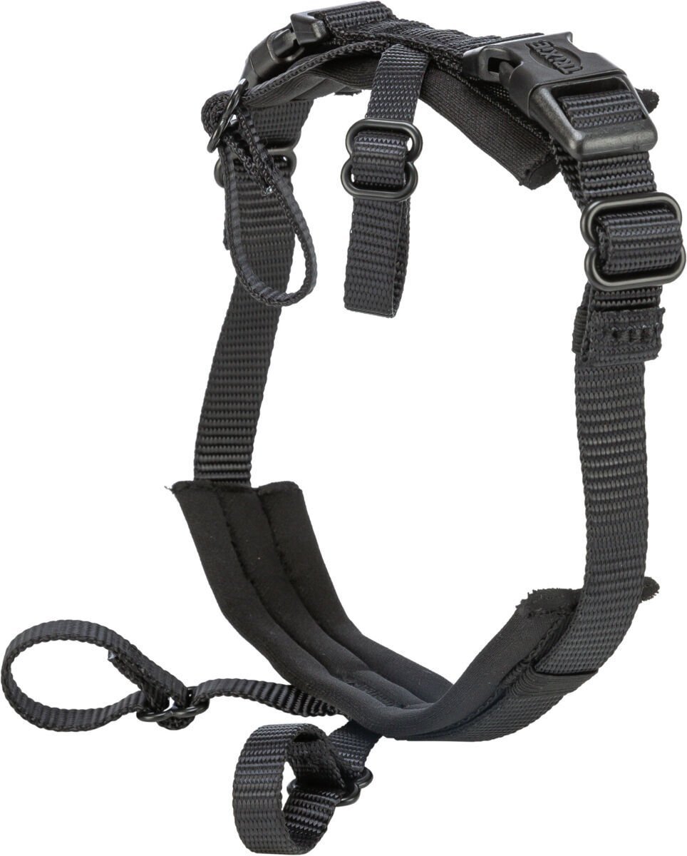 Adapter antyucieczkowy do szelek, dla psa, czarny, M–L: 46–72 cm/20 mm