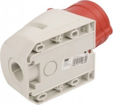 PCE Gniazdo stałe 32A 4P 400V czerwone IP44 124-6