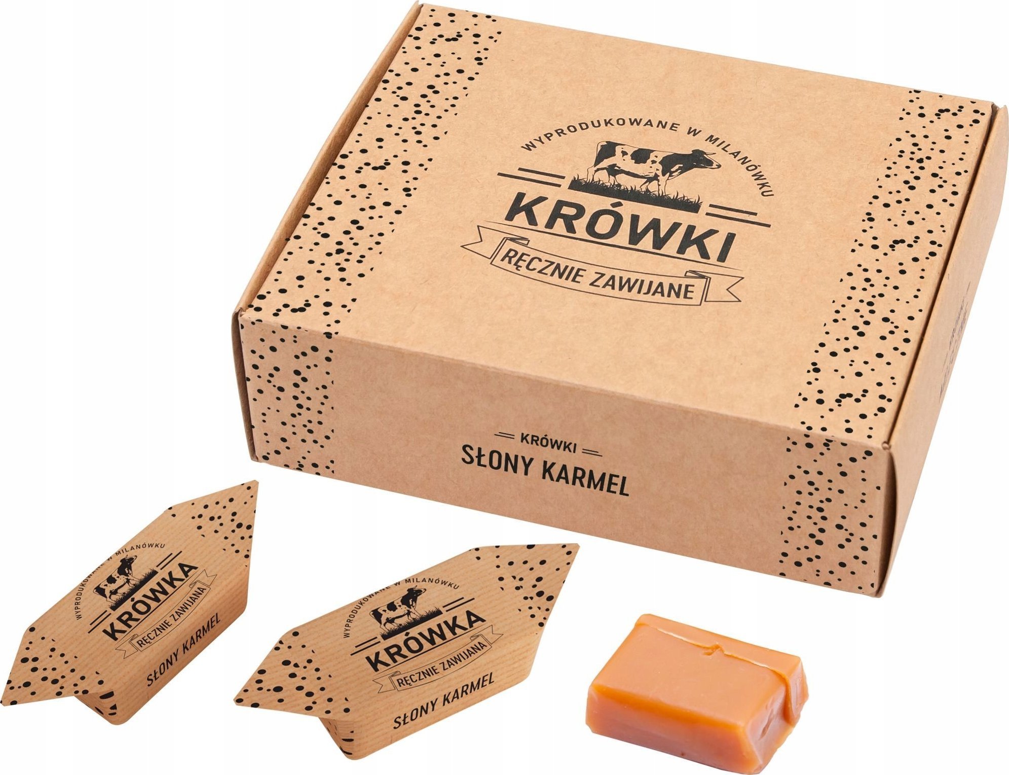 B&B Słodycze z Pomysłem Krówki ciągutki słony karmel w pudełku 250g