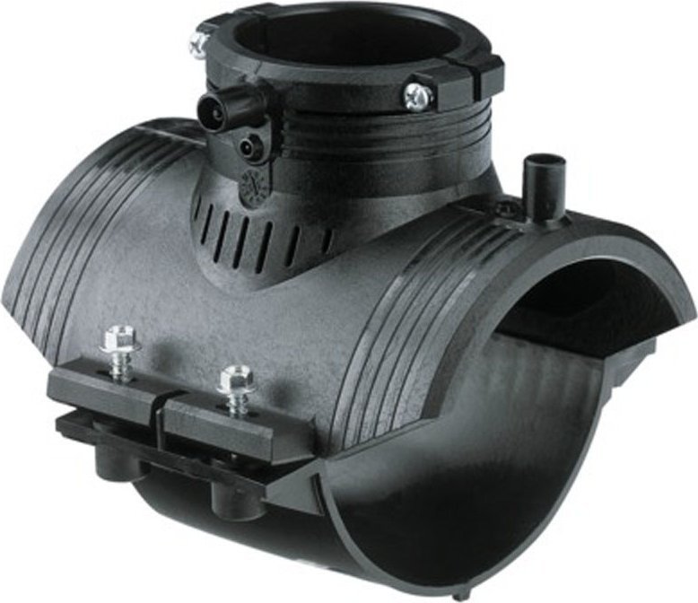 Georg Fischer Obejma siodłowa elektrooporowa DN160X63 PE100, SDR11, PN10 gaz/PN16 woda