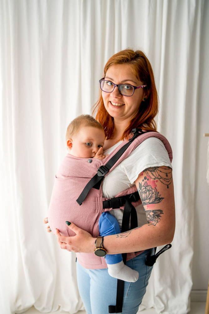 Kavka Nosidełko MultiAge - Tea Rose Linen Regulowane