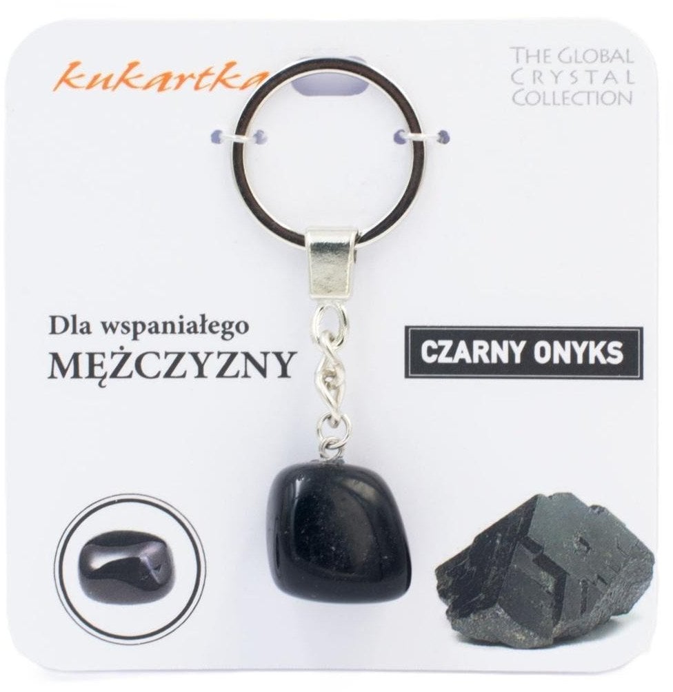 Brelok Dla wspaniałego mężczyzny czarny onyks