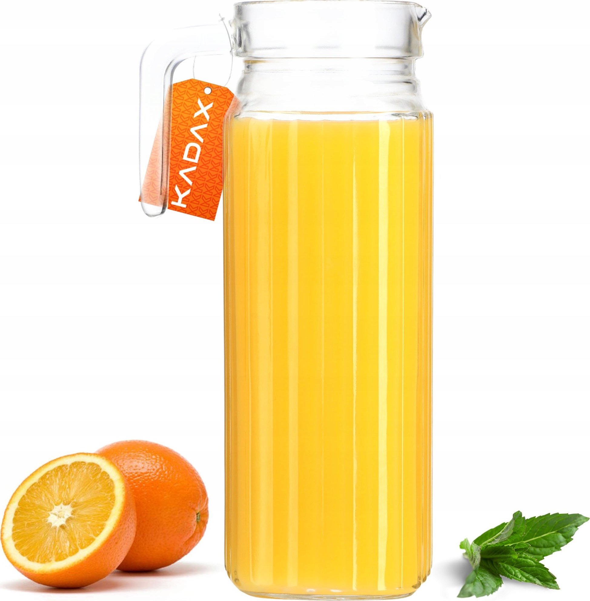 Kadax Pojemny Dzbanek Szklany Do Napojów Wody Soku 1,1L