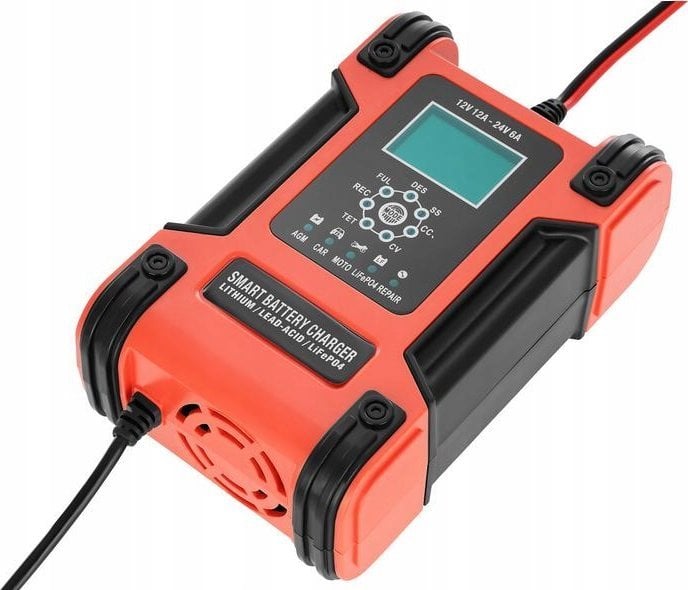 Ładowarka AZO Digital Ładowarka sieciowa do akumulatorów BC-12 12A (230V/12V) 6A (230V/24V) AGM / LiFePO4 / GEL