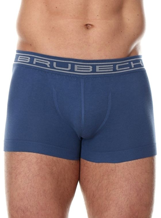 Brubeck Bokserki męskie shortbox Comfort Cotton niebieskie r. L (BX10050A)