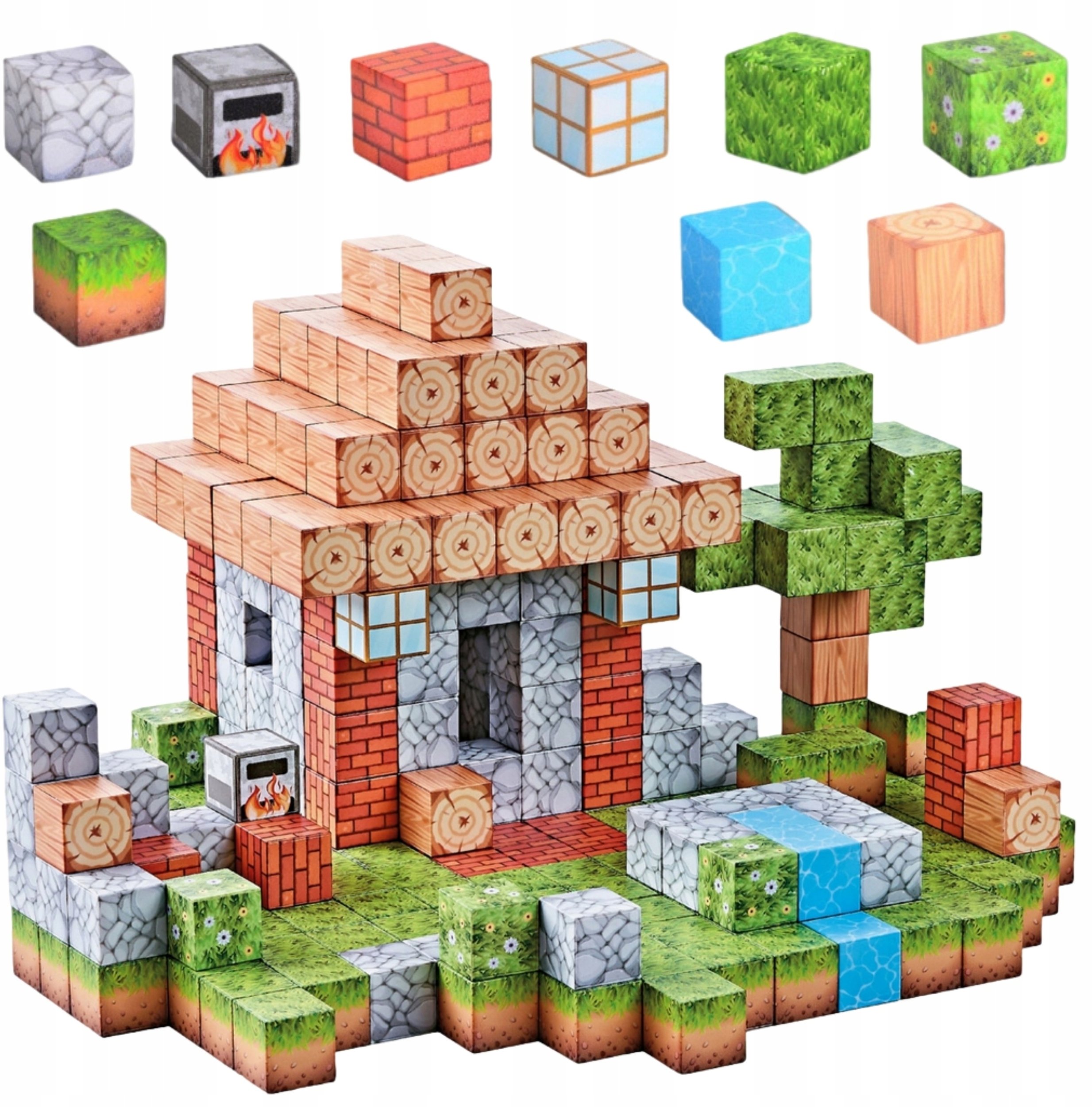 Woopie Magnetyczne klocki 3 D blokai 108 det.