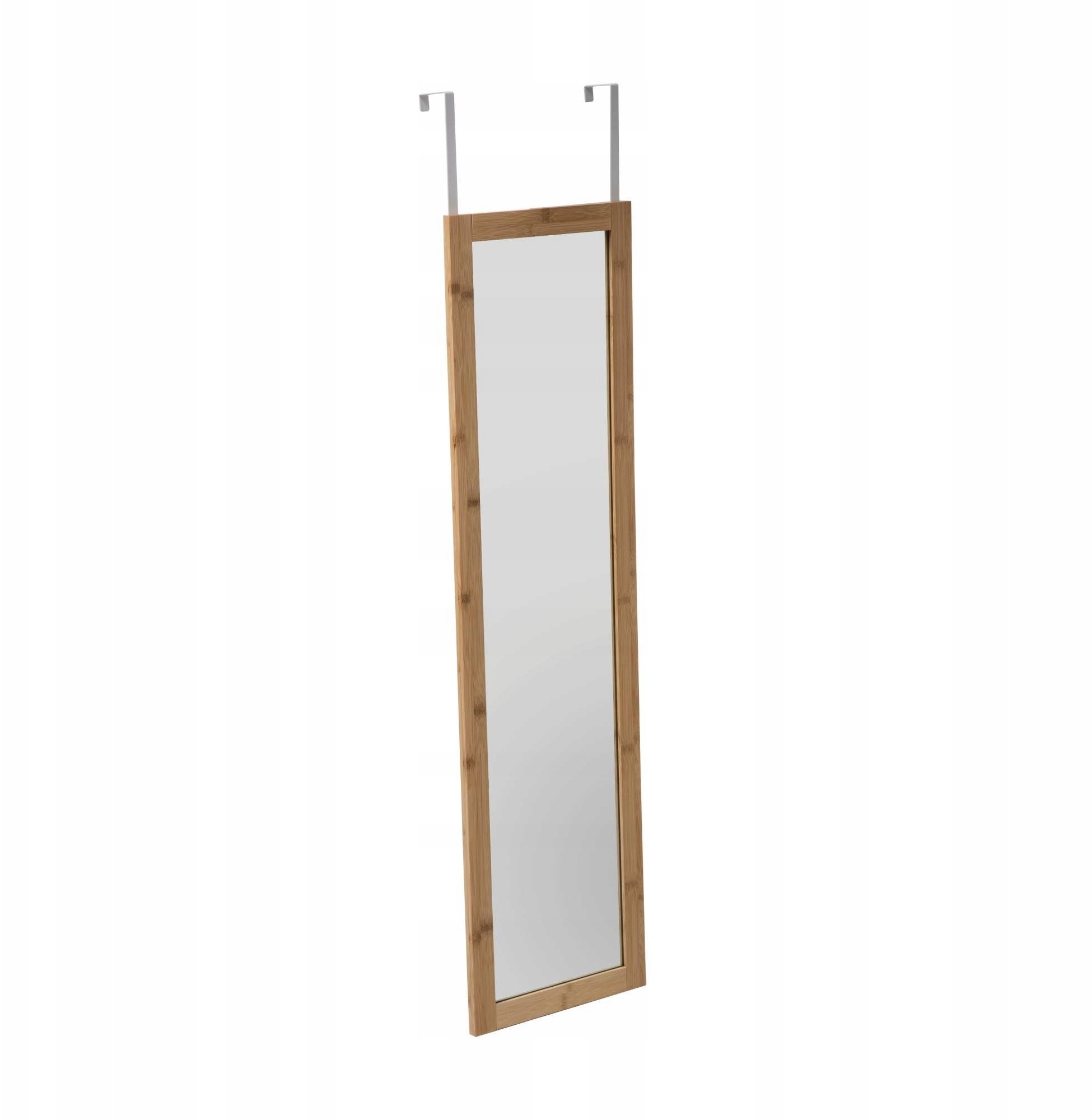 Zdjęcia - Lustro ścienne 5five Wysokie lustro do zawieszenia na ścianie, bambusowa rama, 110 x 30 x 1,5 cm