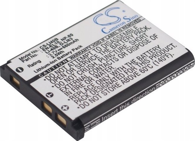 Akumulator Cameron Sino Akumulator Bateria Li-40b Li-42b Do Olympus / Canon / Agfa / Pentax / Casio / Cs-li40b