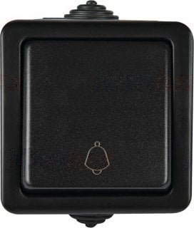 Kanlux TEKNO Łącznik zwierny 250V czarny IP54 27353