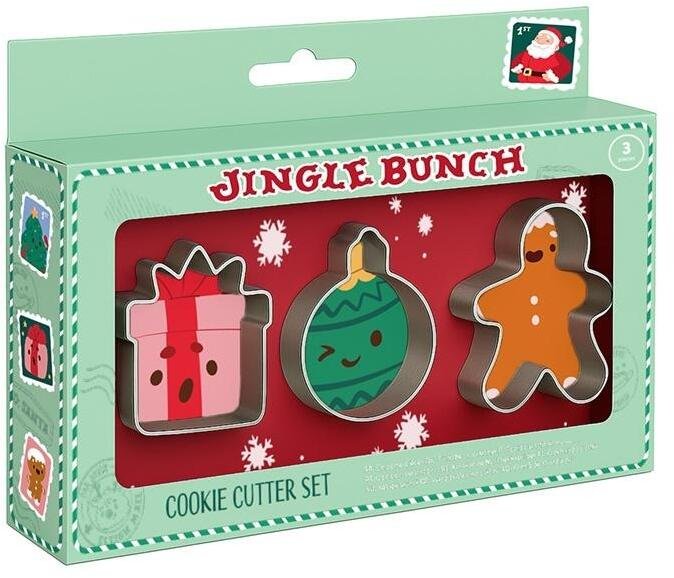 Puckator Foremki do ciastek Jingle Bunch Christmas 3szt