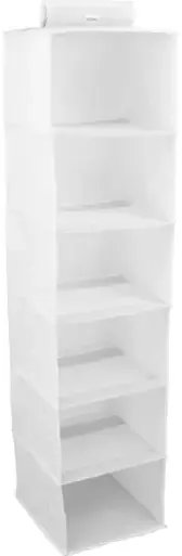 Aptel Organizer wiszący z 6 półkami 30x30x120cm Cotton (8000303319368)
