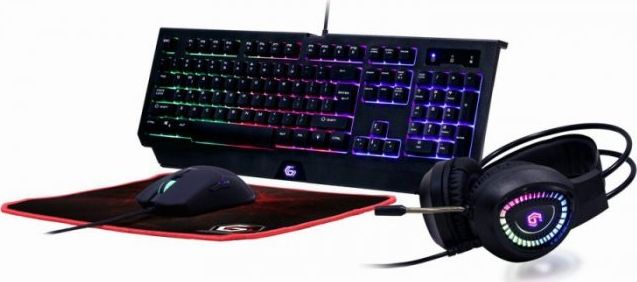 Gembird Phantom + Słuchawki + Podkładka (GGS-UMGL4-01)