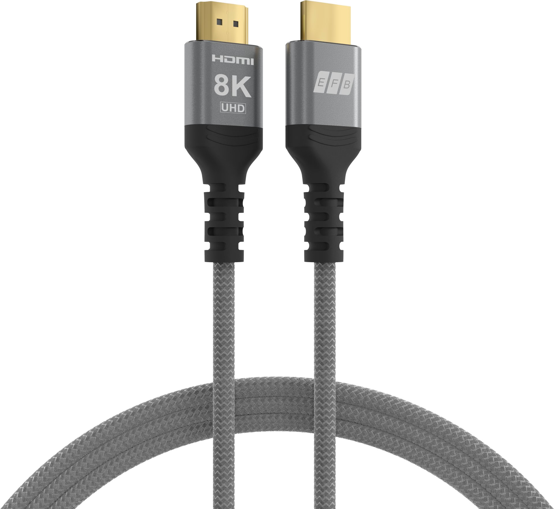 EFB Elektronik HDMI-21-00001 kabel HDMI 0,5 m HDMI Typu A (Standard) Czarny, Szary