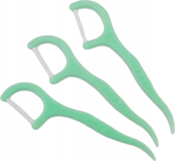 Wykałaczki z nicią dentystyczną 100 sztuk mięta