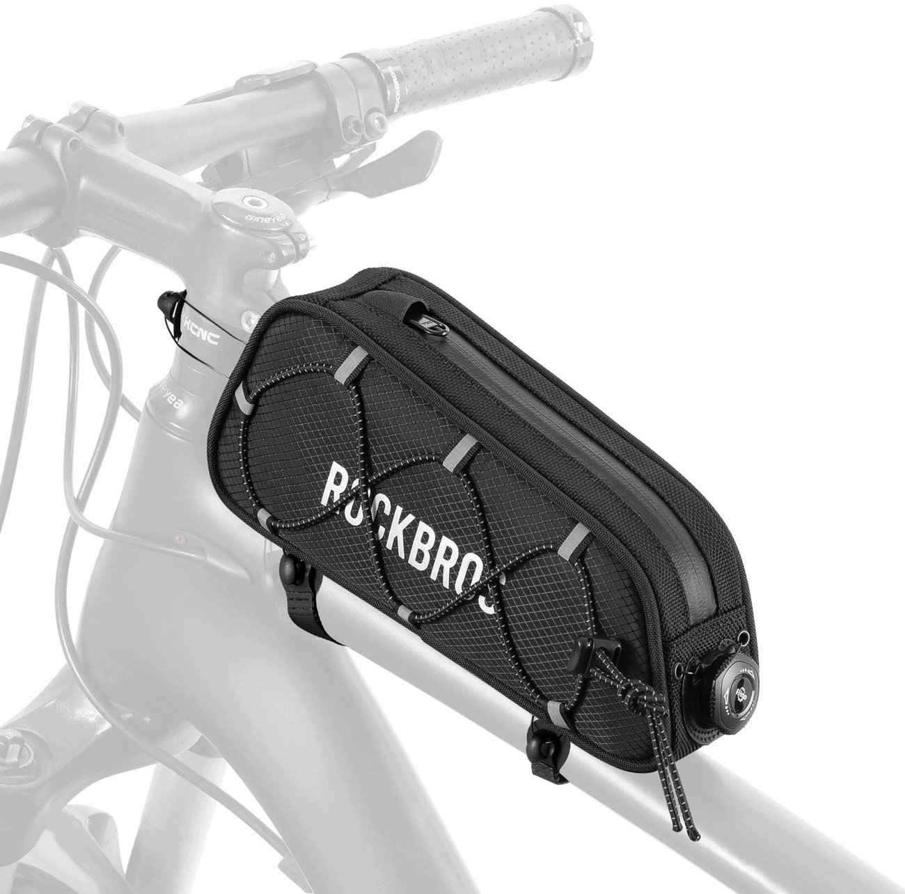 RockBros Torba rowerowa TL004 Road To Sky 0,7 l na ramę wodoodporna - czarna (5907769391996)
