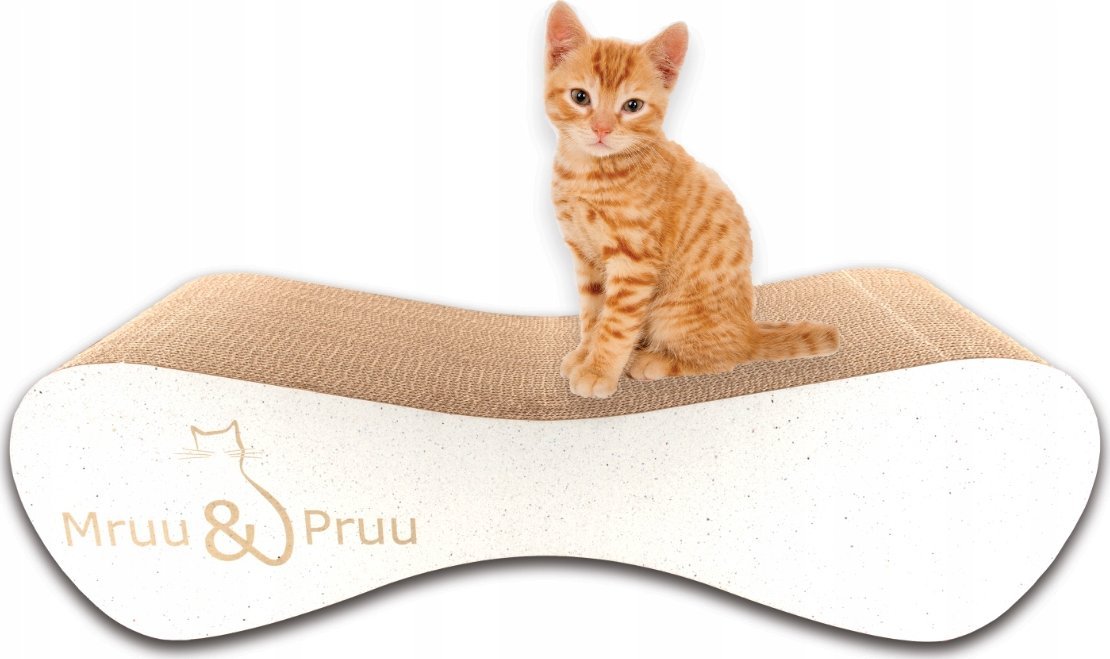 Drapak dla kota biały duży MIMI | 70x23x24 cm | MruuPruu