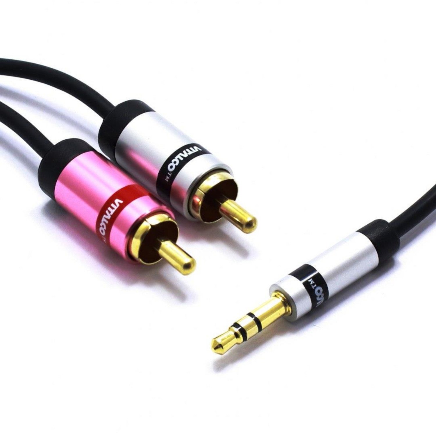 Przewód wtyk jack 3,5mm - 2x wtyk cinch 3m JKR53 V