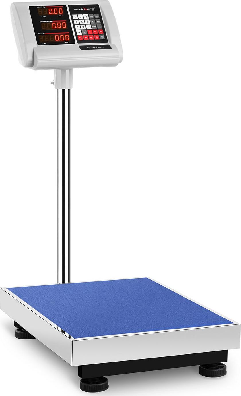 Steinberg Waga platformowa magazynowa licząca 40x50cm zasilacz + akumulator 300kg / 50g