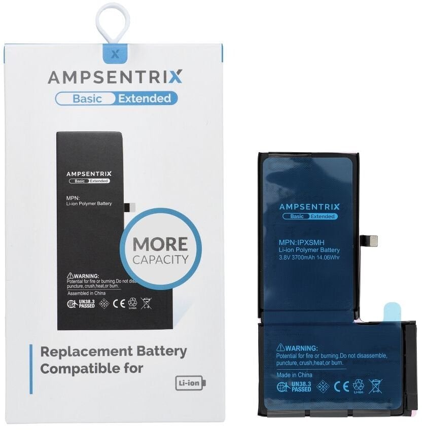 AmpSentrix Basic bateria do iPhone XS Max (zwiększona pojemność)
