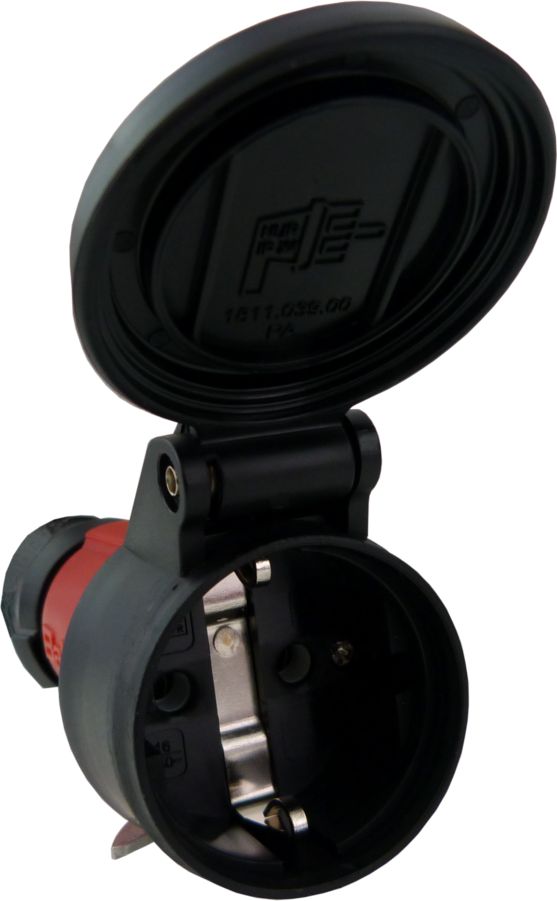 Bals Gniazdo przenośne 16A 230V IP54 Uni-Schuko czerwone 7489 2494