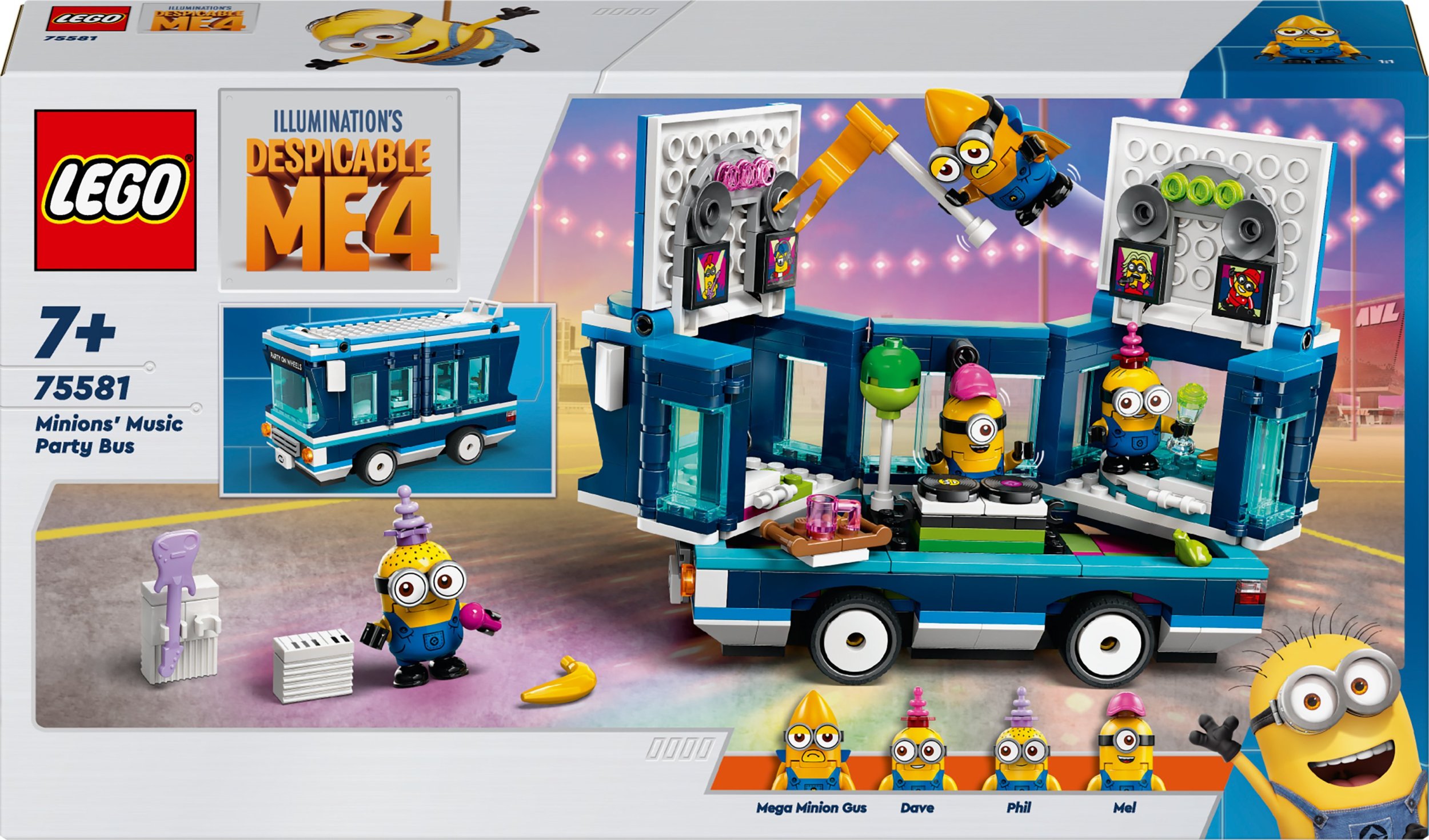 LEGO Minions Imprezowy autobus minionków (75581)