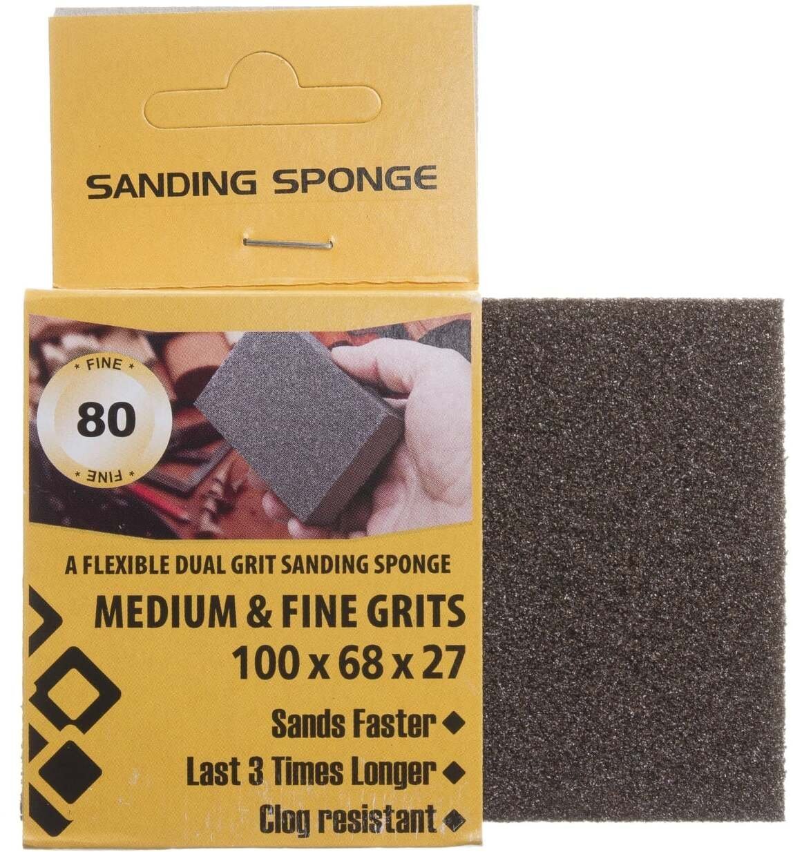 Mexen ABRASIVE SPONGE 100X70X25 NO80 ANGLED