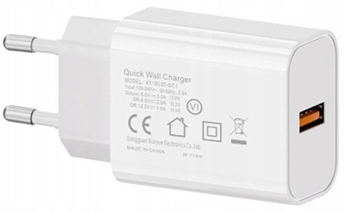 Åadowarka sieciowa QC3.0 | biaÅa