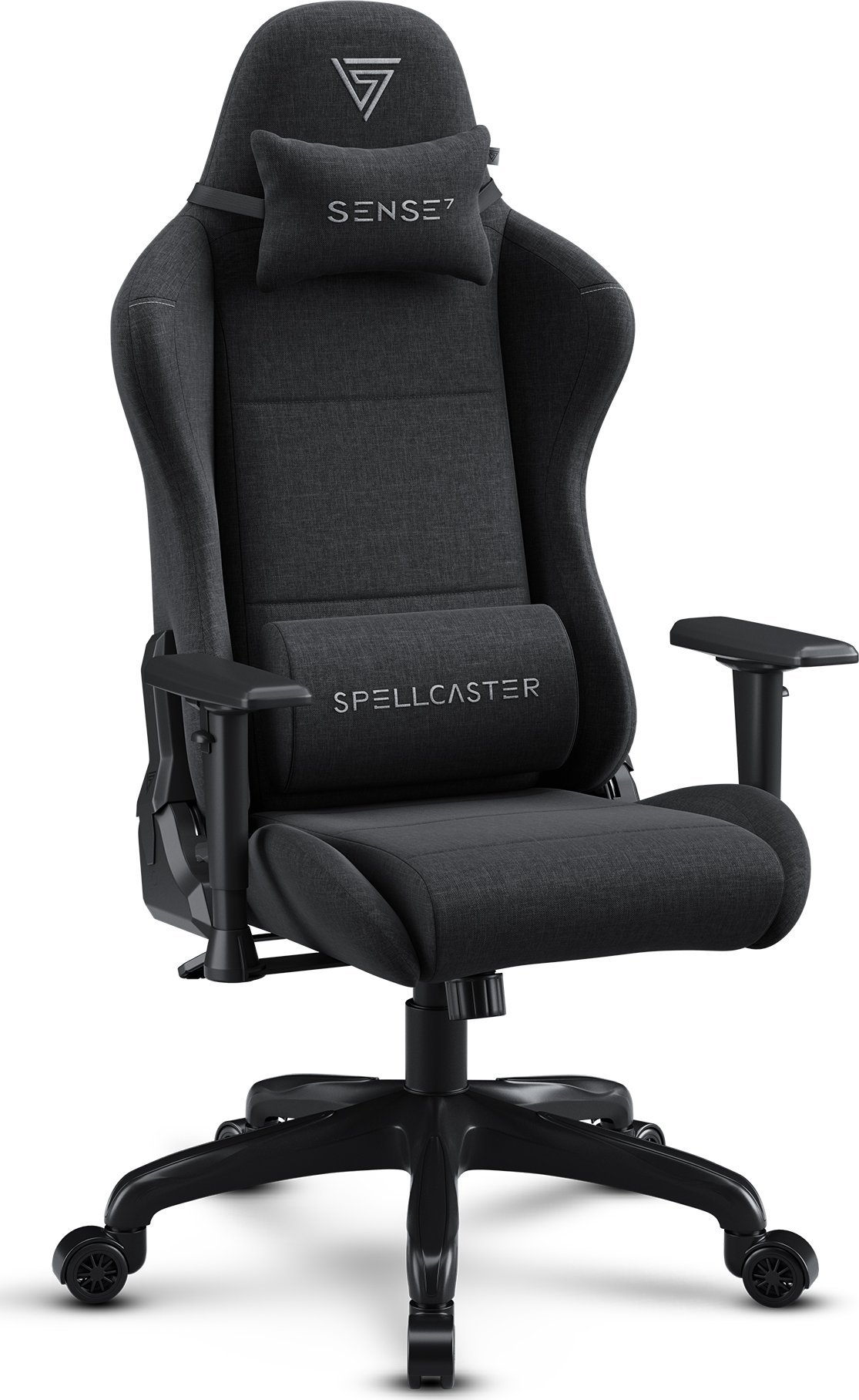 Fotel SENSE7 Spellcaster FUKU materiałowy czarny